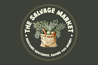 create a professional and distinctive grocery store logo