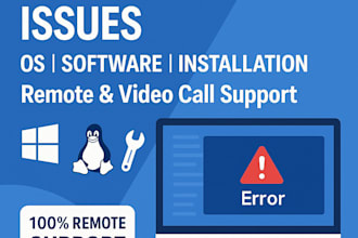 fix your computer software, os issues, or installation problems remotely