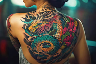 personalized japanese tattoo design services