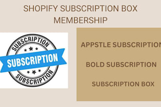 build a shopify subscription box membership with   recharge bold