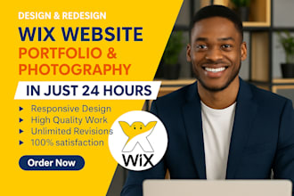 design, redesign wix photography website and wix portfolio