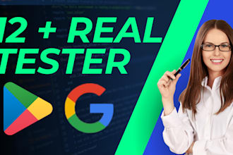 provide 12 to 20 real  testers, google console play closed testing