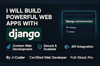 build powerful python django web applications and rest apis