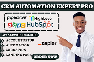 setup hubspot gohighlevel automation zoho pipedrive dubsado zapier integration