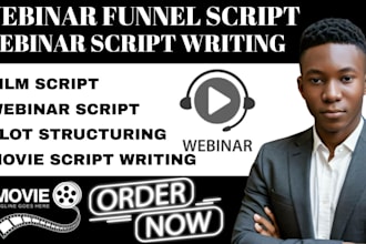 write a high converting webinar funnel copywriting script webinar presentation