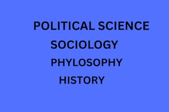 help with political science, sociology, philosophy and history tasks