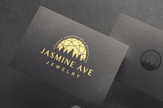 design an elegant and premium luxury jewelry logo
