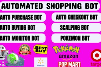 do auto purchase bot, auto checkout bot, scalping bot, auto buying bot, pokemon