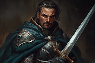 draw a digital illustration of your dnd character art style