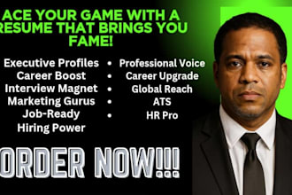 provide executive resume writing, cover letter, linkedin profile services