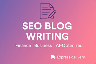write SEO optimized blog posts using ai and human touch