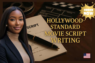 do movie script, TV pilot, or feature film screenplay in hollywood format