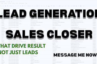 generate b2b leads, close your sales and build high converting landing page