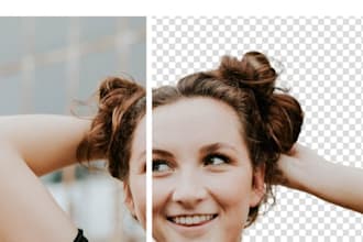 do background removal, remove objects, recolor objects clothes in 5 hours