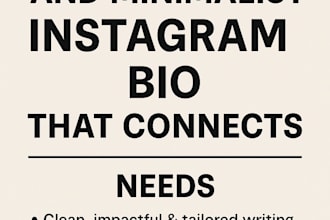 craft a powerful but minimalist bio