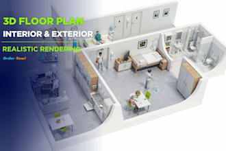 do creative 3d floor plan, house plan