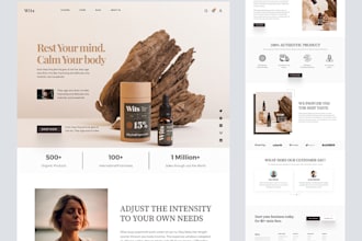 create 7 figure cbd shopify dropshipping store shopify website