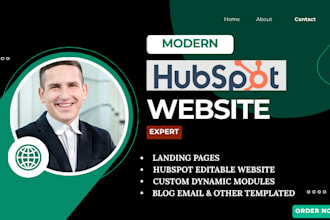 develop editable hubspot cms, website, blog, landing page, modules, and emails
