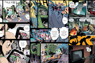 do comic book illustration graphic novel cartoon character manga comic artist