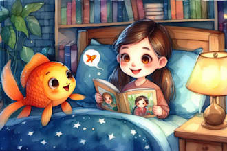 make original hand drawn book illustrations
