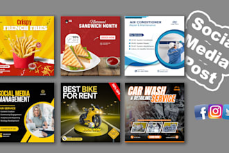 create engaging social media post designs for instagram, facebook, and more