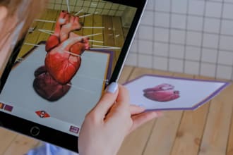 build augmented reality app for medical diagnostics, clinic, 3d body scanner app
