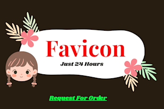 design modern favicon for you in less than 24h