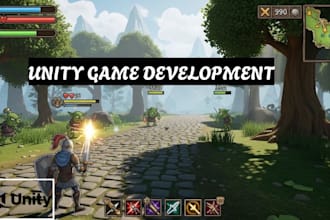 develop unity 2d, unity 3d game for mobile, PC and web in unity