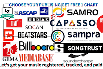 register music with ascap, bmi, sesac socan prs gema ppl songtrust soundexchange