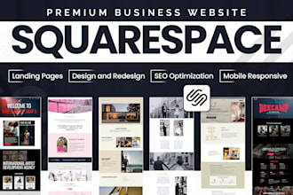 build modern squarespace website design or redesign, website development