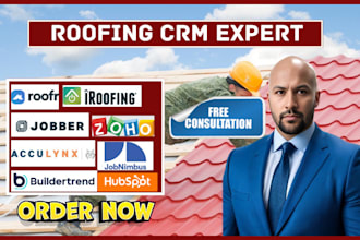 setup CRM roofing roofr jobber iroofing jobminbus acculynx contractor hubspot