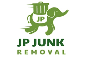 design impressive junk removal business logo
