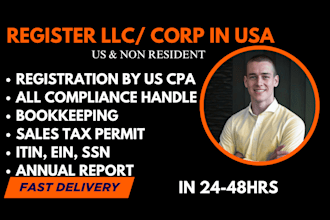 register, incorporate your llc ccorp business in new mexico wyoming delaware USA