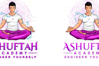 create nice yoga logo for your yoga club