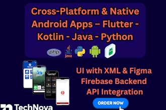 deliver custom android app development with kotlin and java