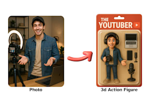change your photo into 3d action figure