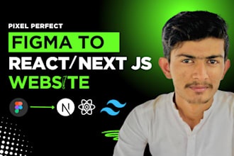 convert figma to react or figma to next js with tailwind css typescript