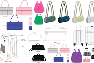 design your bags, handbag, backpack, luggage, wallet with tech pack