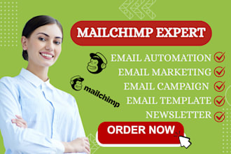 be your mailchimp expert for email marketing, automation and newsletters