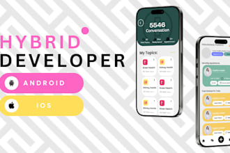 develop your mobile app with API integration, fullstack, react and firebase