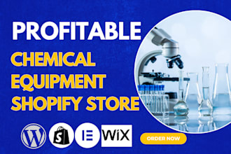 design chemical equipment shopify store lab equipment store equipment website