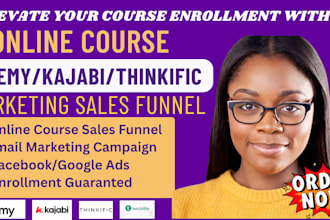do online course marketing sales funnel promotion campaign