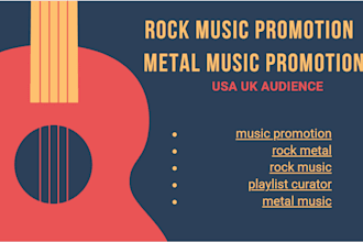 do USA UK promote your rock or metal music to 900k active rock playlist curators