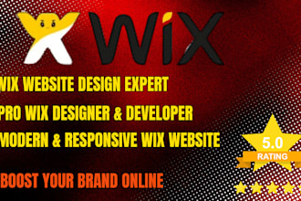 design, develop or redesign wix website, wix expert, wix developer and full seo
