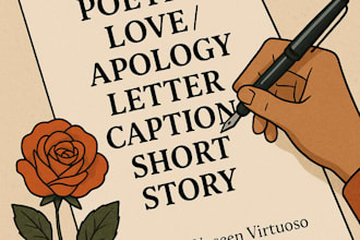 write poetry,bios,captions,stories,letters with creativity