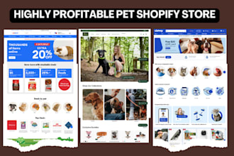 design pet shopify store pet dropshipping website dog and cat pet shopify store
