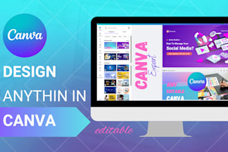 design any type of editable canva templates