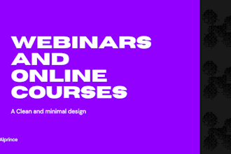 design powerpoint presentation for webinars online courses