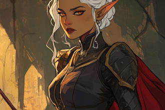 dnd character art and dnd character art