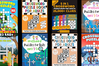 make activity book, search word, sudoku, mazes, cross word, puzzle book for kdp